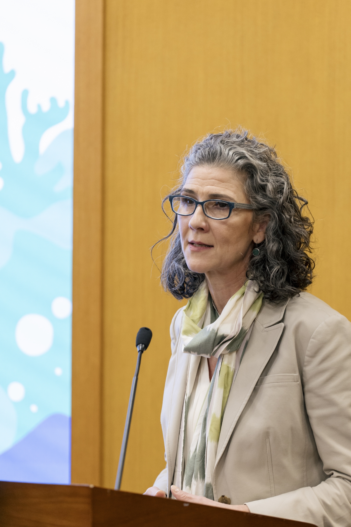Bà Ramla Khalidi: "Dựa trên nền tảng hợp tác chặt chẽ với Chính phủ Việt Nam, UNDP đảm nhiệm vai trò chủ trì Ban Thư ký NBCAP và cam kết đồng hành cùng Việt Nam xây dựng các giải pháp dựa trên ưu tiên quốc gia và thực tiễn tại địa phương".