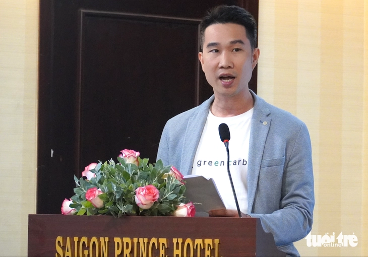 Ông Phan Tiến Thành, quản lý phát triển kinh doanh tại Việt Nam của Green Carbon Inc - Ảnh: C.T