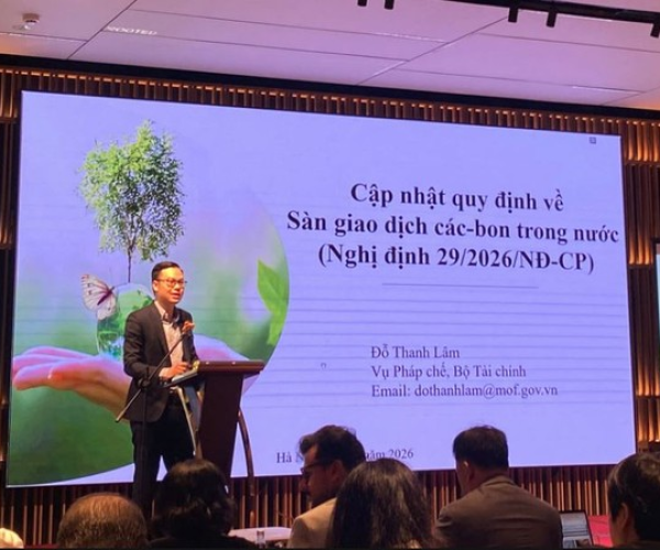 Tháng 5 sẽ vận hành sàn giao dịch các-bon